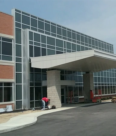 Outdoor Glass Entrance